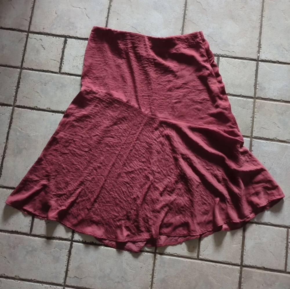 American Eagle Rust Mid Length Skirt - Women's XL